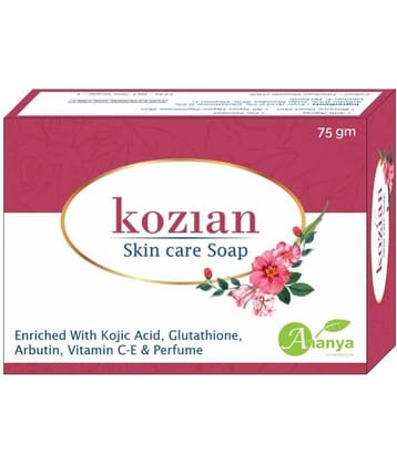KOZIAN Skin Whitening Kojic Acid Glutathione Arbutin Glowing Bathing Bar for All Skin Type ( Pack of 1 )