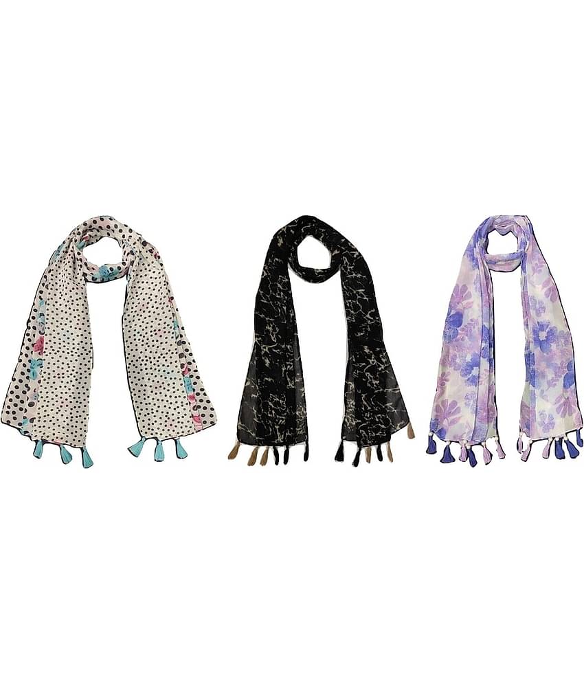 stolevilla Multi Printed Poly Cotton Yarn Stoles
