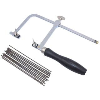 Jewelers Saw Frame Adjustable 3.5 inch (90mm) with 144 piece Blades Professional Jewelry Making Kit