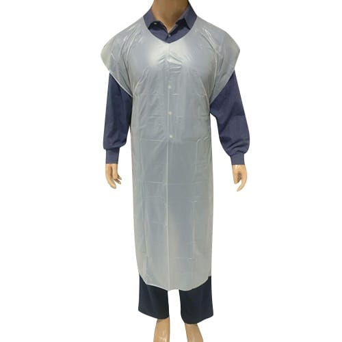 Enviclean White Biodegradable Industrial Apron (500 Pcs) | Eco-Friendly Protective Wear | Hygienic Safety