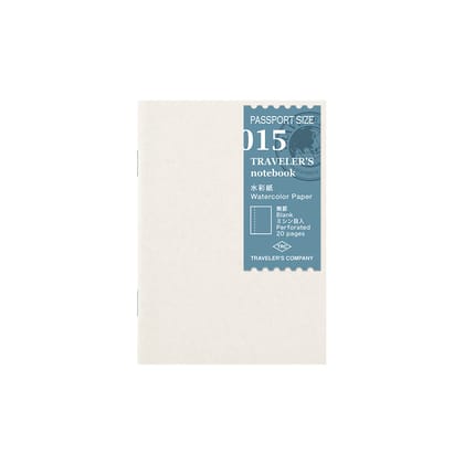 Traveler's Company Notebook Refill 015 Watercolor Paper - Passport Size