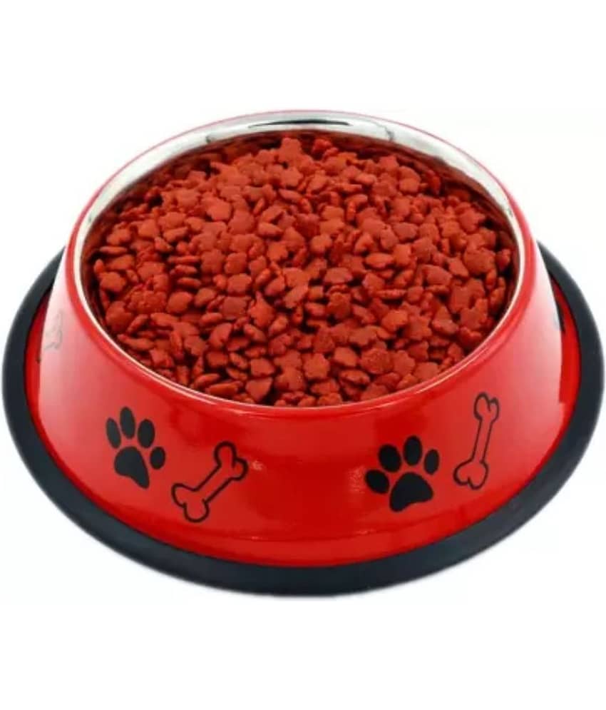 Gau Sudh - Stainless Steel Dog Food Blue Bowl 900 mL