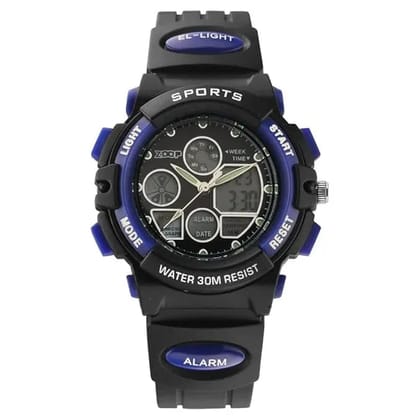 Titan Zoop Quartz Analog Digital Blue Dial Plastic Strap Watch for Kids | 16033PP02W