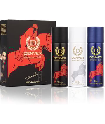 Denver Sporting Club Nano Deodorant Spray for Men 50 ml each ( Pack of 3 )
