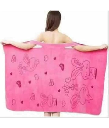 RAVARIYA GRAPHICS Single Non Terry Bath Towel Pink
