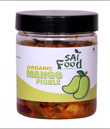 SAi Food ORGANIC Punjabi Mango Pickle( Real Taste of Punjabi Pickle) Premium Pickle Jar ||Mouth-Watering Pickle 250 g