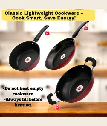 LAZYWINDOW Non Coated Non-stick Cookware Sets