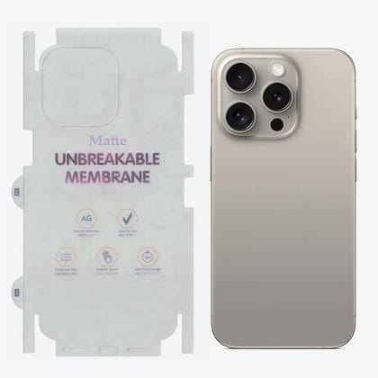 Matte Finish Back Screen Protector for iPhone  Anti-Glare Lamination Film iPhone 16 PRO MAX