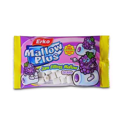Erko Mallow Plus Grape Jam Filled Mallow, 17 gm