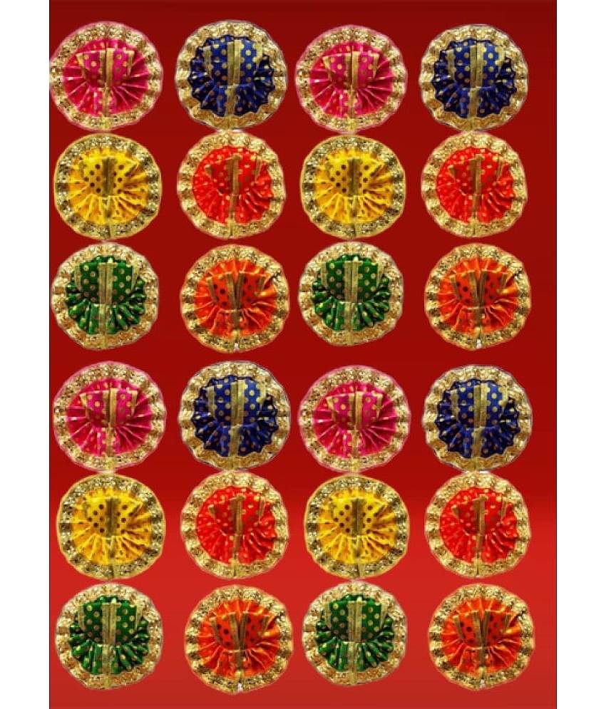 Lootnixx Laddu Gopal Goli Designe Golden Poshak 24 Piece (Size 0 No ) Set Dress