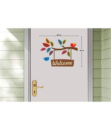 Asmi Collection Welcome Home Wall Sticker ( 46 x 60 cms )
