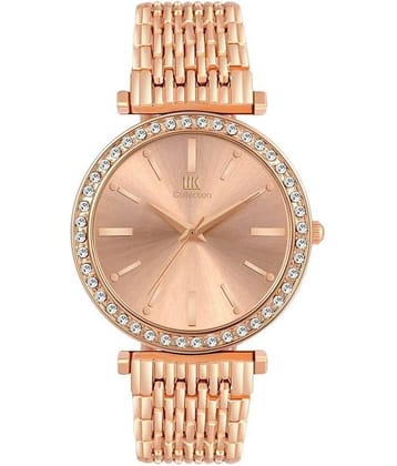 IIK COLLECTION - Rose Gold Stainless Steel Analog Womens Watch