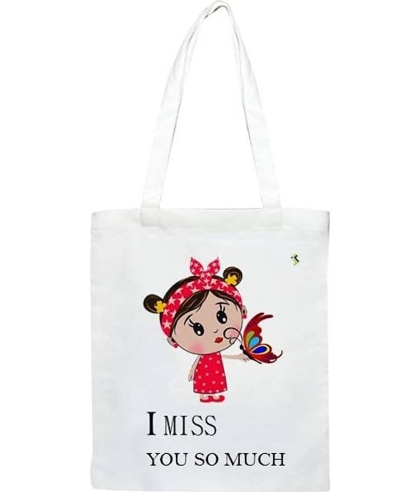 Jellify Tote Bag Canvas Set of 1 ( Multicolor )