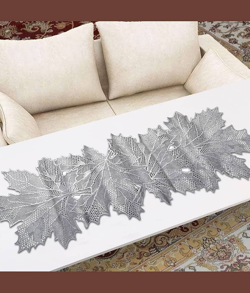 PVC 4 Seater Table Runner ( 92 cm x 33 cm ) Single - Silver