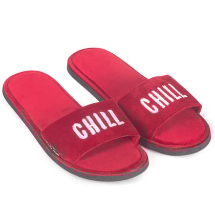 Chill Domani Slippers (Red)-EU 38