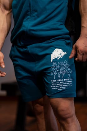 WILDS FLAME "PREMIUM" SHORTS (DARK TEAL)-S