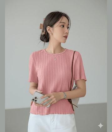 TarrenT HunT Women Cotton Blend Regular Fit Round Neck T-Shirt ( Pink )