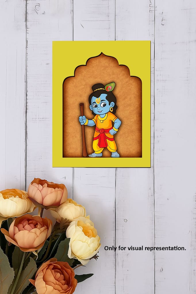 Dbeautify's Divine Krishna MDF hanging Wall Art