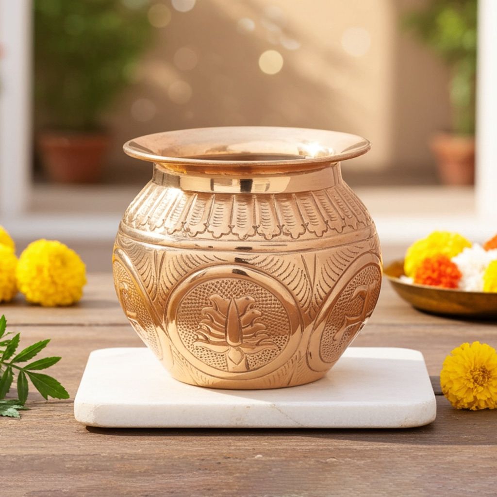 Copper Lota Chatai No. 8 , 450 ML (ZMAS293 H)
