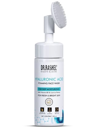 DR.RASHEL Hyaluronic Foaming Face Wash for Clear Skin (150 ml) | Pack of 1