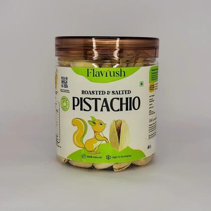 Flavrush Roasted Salted Pistachios with Shell - 250g Jar