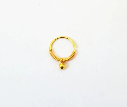 Girls Nose Ring Double Haif Plus Latkan Diamond Nose Pin for Women And Girl Pack of 1