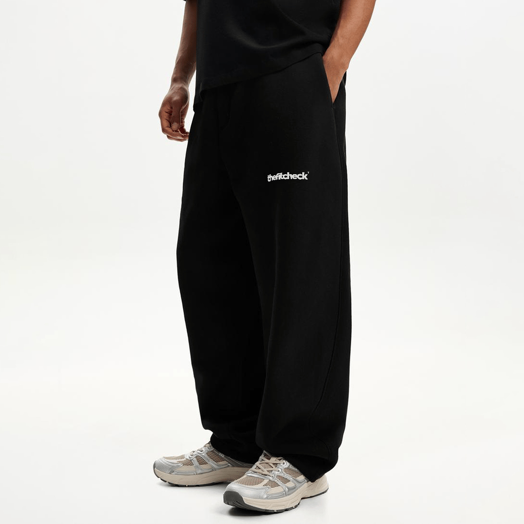 Black Baggy Sweatpants-28