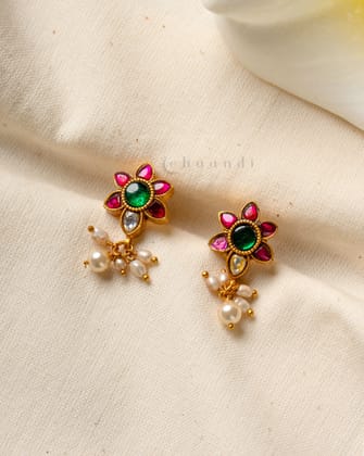 Gold Polish Silver Earrings CHE1962