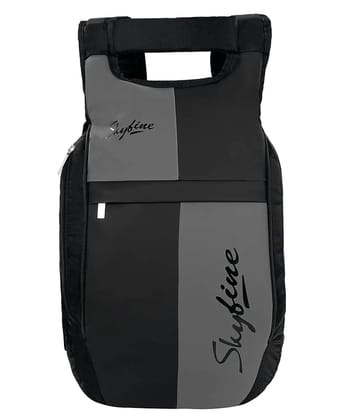 SVB BAG 20 Ltrs Faux Leather Backpack *For Men & Women ( Black ) - Black