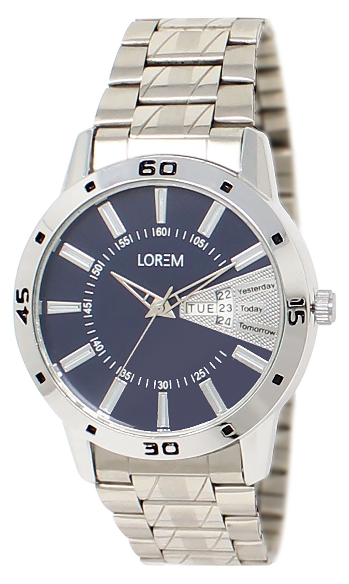 LOREM Blue Day Date Analog Watch for Men LR102-UF
