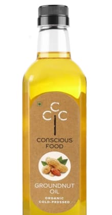 Conscious Food Groundnut Oil Cold Pressed 500ml Organic