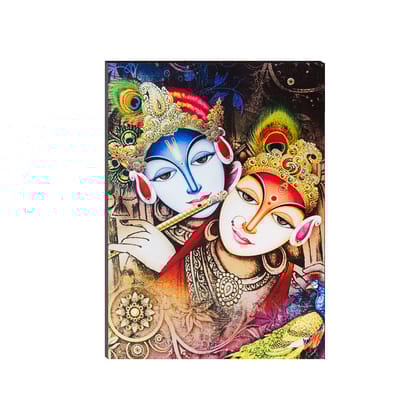 6MM MDF Radha Krishna Satin Matt Texture UV Art Painting