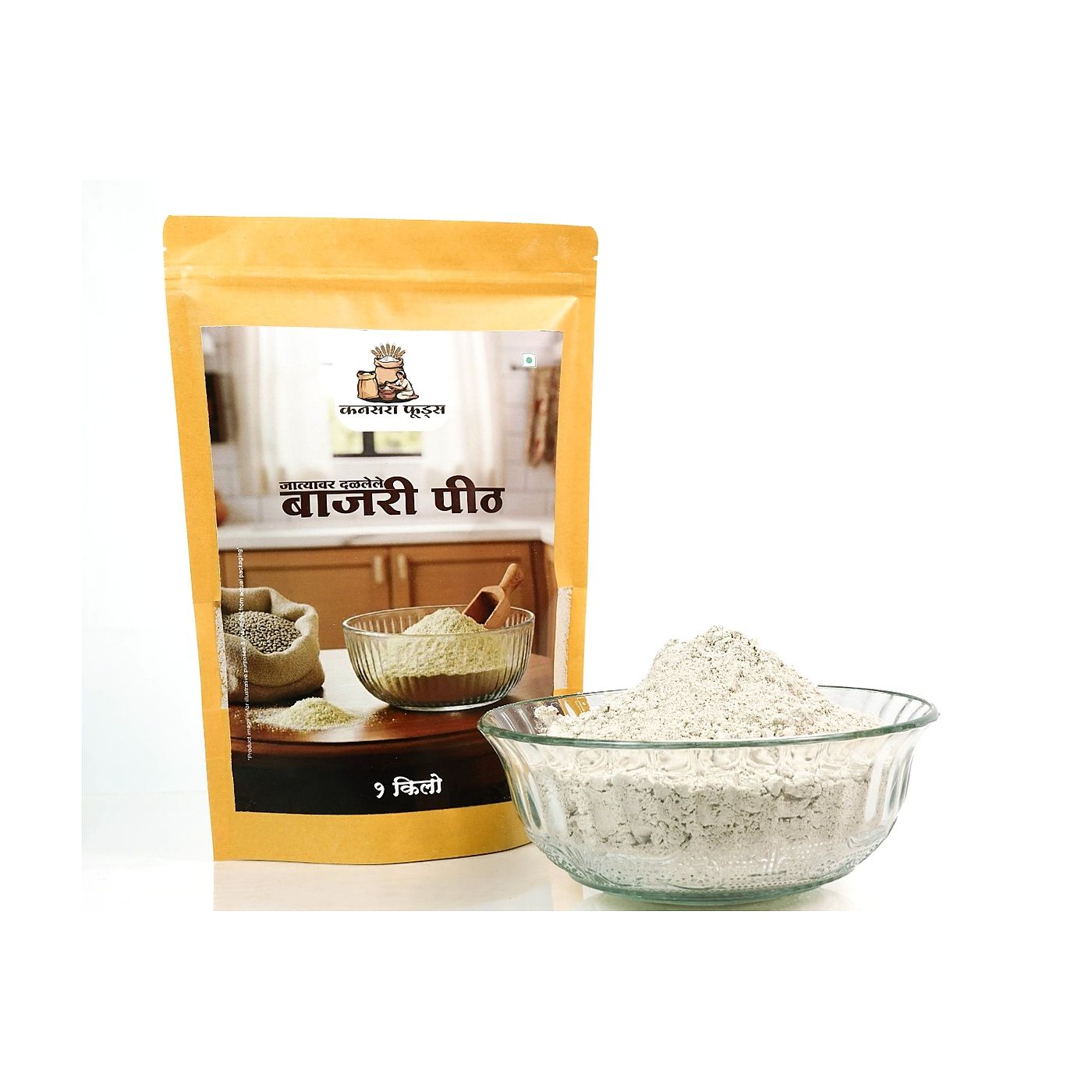 Premium Bajra Flour (Pearl Millet Flour) | Traditional Indian Millet Atta.