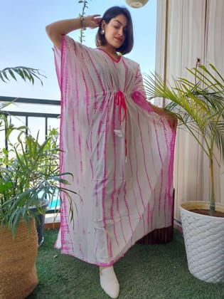 Hand Block printed KAFTAN 100% Pure cotton