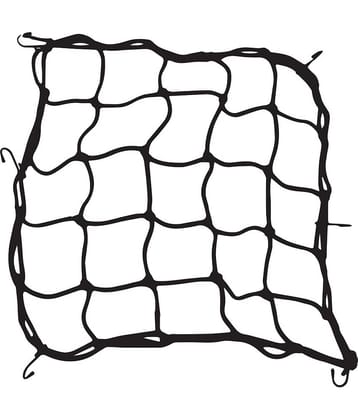 Grand Pitstop Cargo Net (38X38Cm) - 1Pc - Black