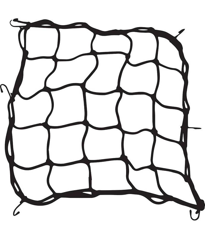 Grand Pitstop Cargo Net (38X38Cm) - 1Pc - Black