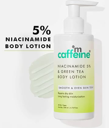 mCaffeine Green Tea & 5% Niacinamide Serum Body Lotion 200 ml (Pack of 1)