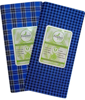 Feather Green Multi Lungi Pack of 2