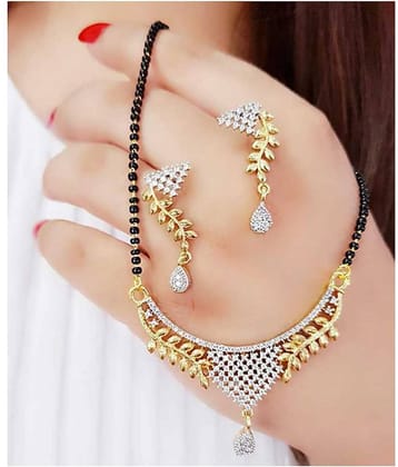 AADINATH JEWELLERS - White Mangalsutra Set ( Pack of 1 )