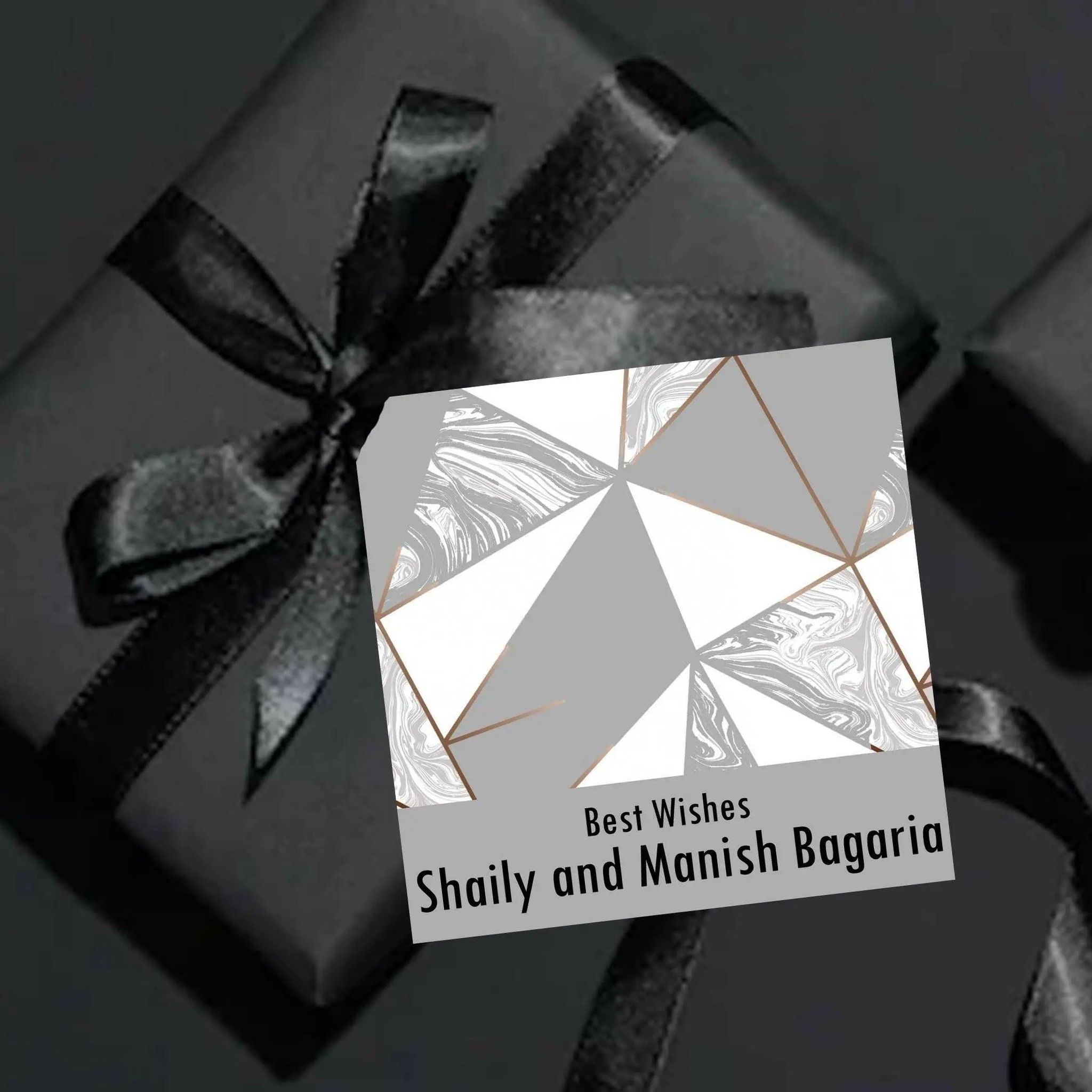 Gift tags / Gift Stickers - Silver Prism-Lots Of Love / Flat Cards - No Ribbons / Set of 10
