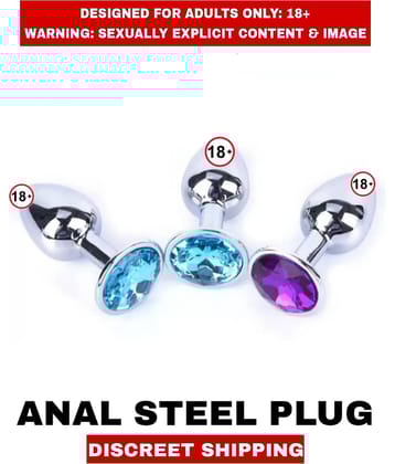 Premium Realistic Anal Plug A1 Anal Small Size Smooth Steel Diamond Anal Steel Plug Satisfier For Unisex