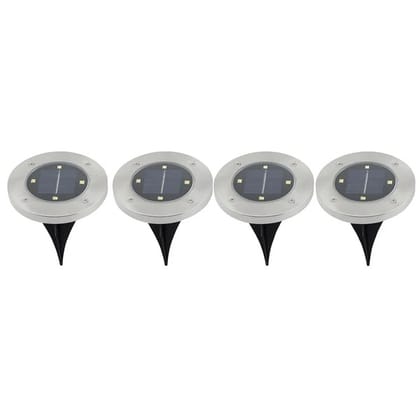 Solar Powered LED Garden Lights (4 Pcs)
