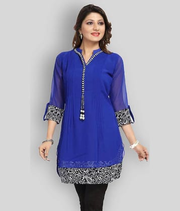 Georgette Short Kurti For Women (Pack of 1)