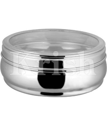 Dynore - 11 No Belly Dabba Steel Silver Utility Container ( Set of 1 )