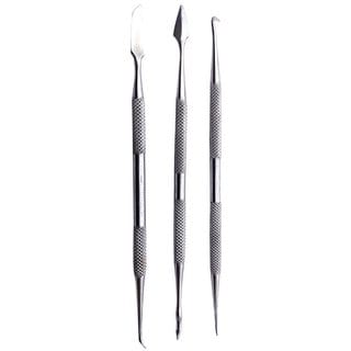 3pc Wax Carver/Probes Stainless Steel Set In Pouch Set For Jewellery Making, Model Making, Crafting, Hobby Work