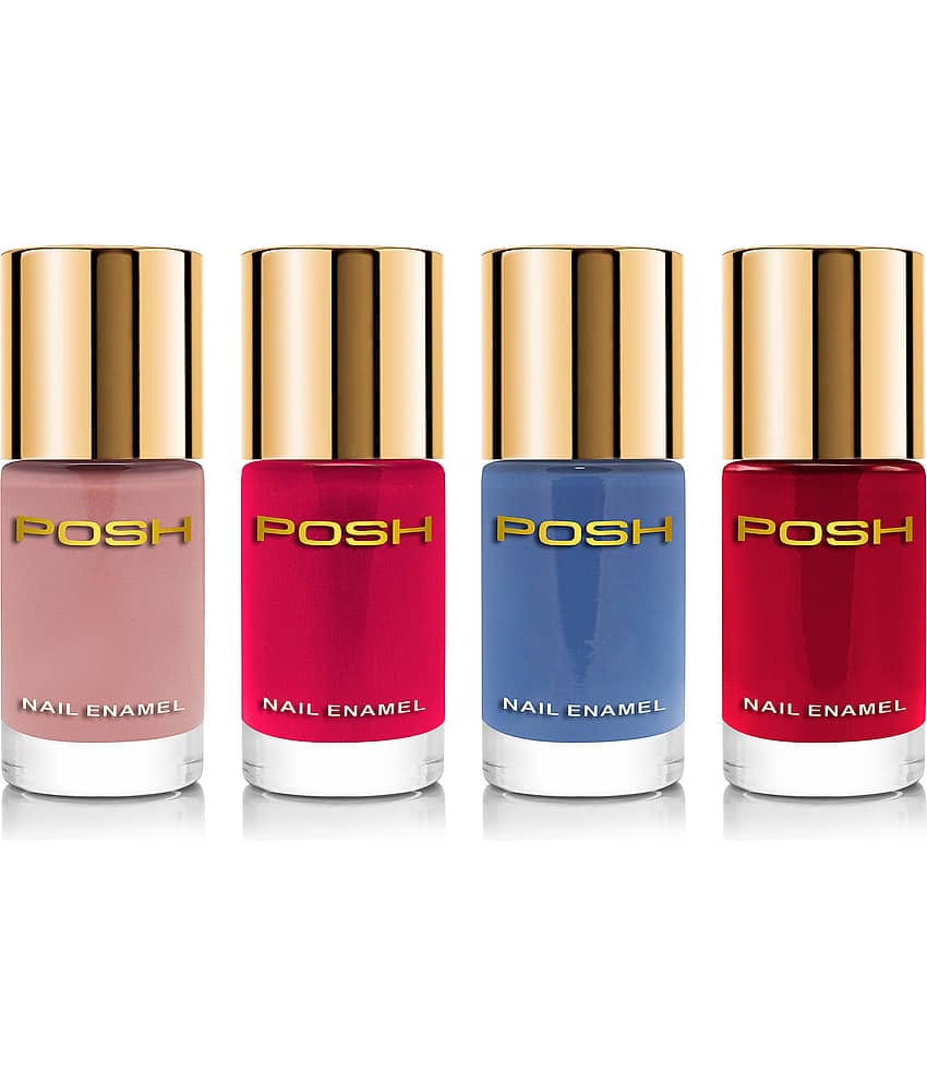 Posh Nail Polish Multi Natural Pack of 4 9 mL