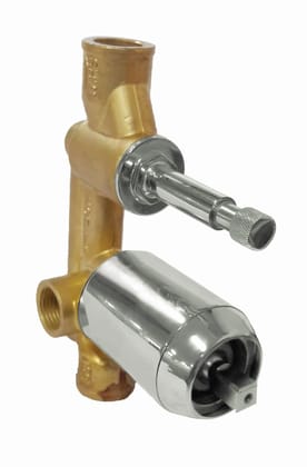 Nalini Pro Rose Gold Exposed parts of Single Lever Concealed Divertor Mixer 4 Outlets