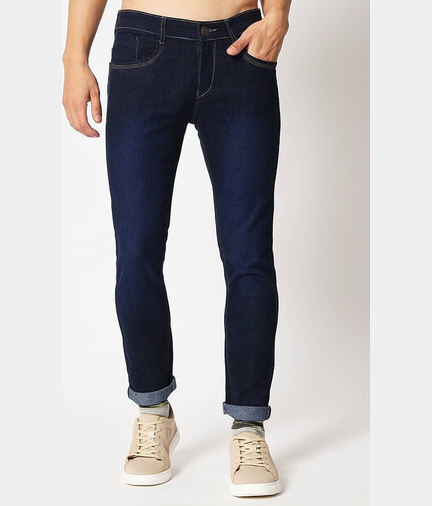 RAGZO - Dark Blue Denim Slim Fit Men's Jeans ( Pack of 1 )
