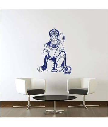 Decor Villa Hanuman ji Religious & Inspirational Sticker ( 58 x 44 cms )