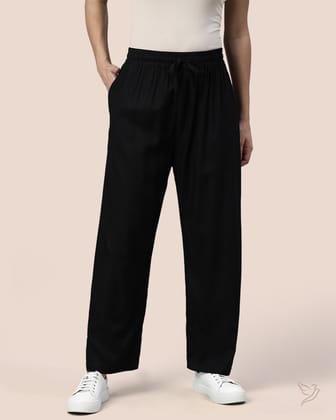 Viscose Kurti Pant - Black-S / Black